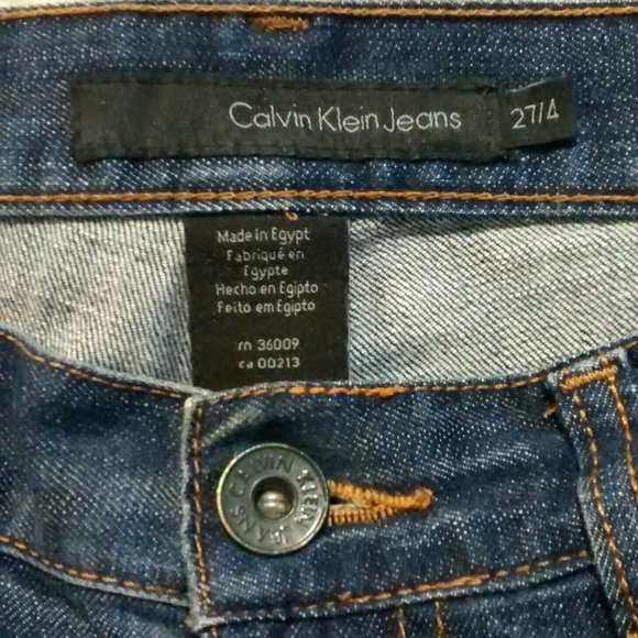 Vintage Calvin Klein Bootcut Jeans, Distressed/Worn, Size 27/4, Pre-Owned - Picture 9 of 9